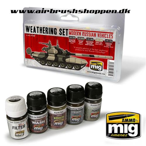 A.MIG 7147 Modern Russian Vehicles Weathering Set